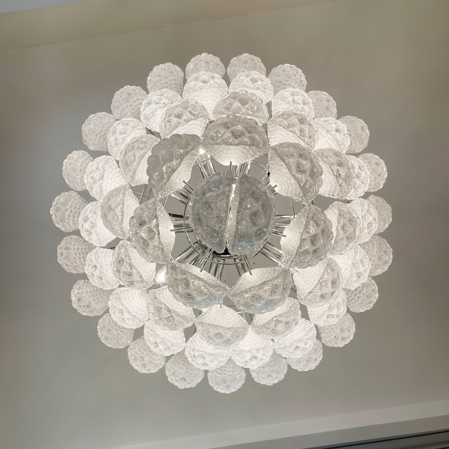 Lucia Murano Glass Round Multi-Tier Chandelier
