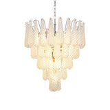 Lucia Murano Glass Round Multi-Tier Chandelier