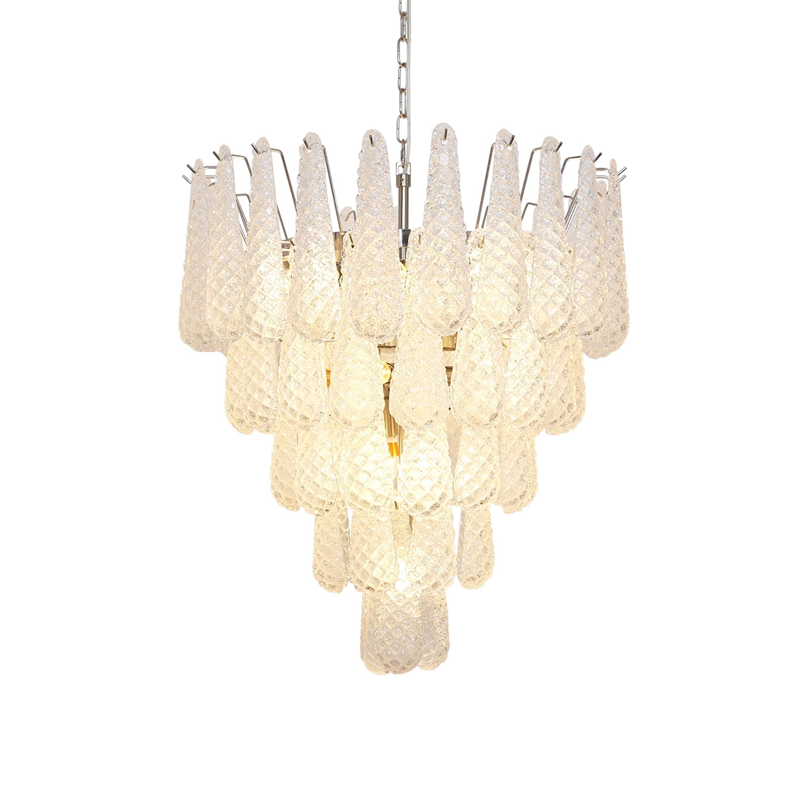 Lucia Murano Glass Round Multi-Tier Chandelier