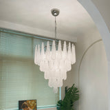 Lucia Murano Glass Round Multi-Tier Chandelier