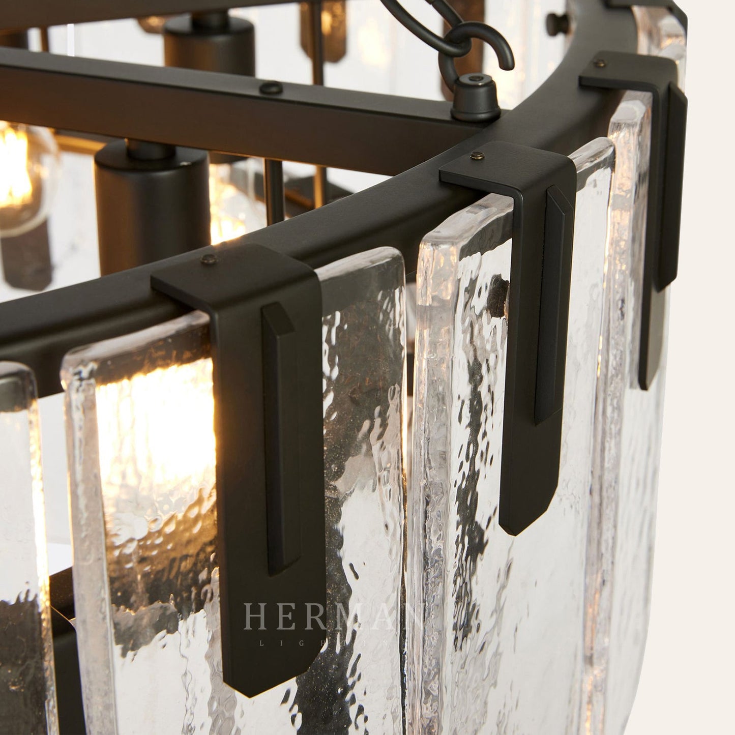 Nadia Glass Chandelier 30" 41"