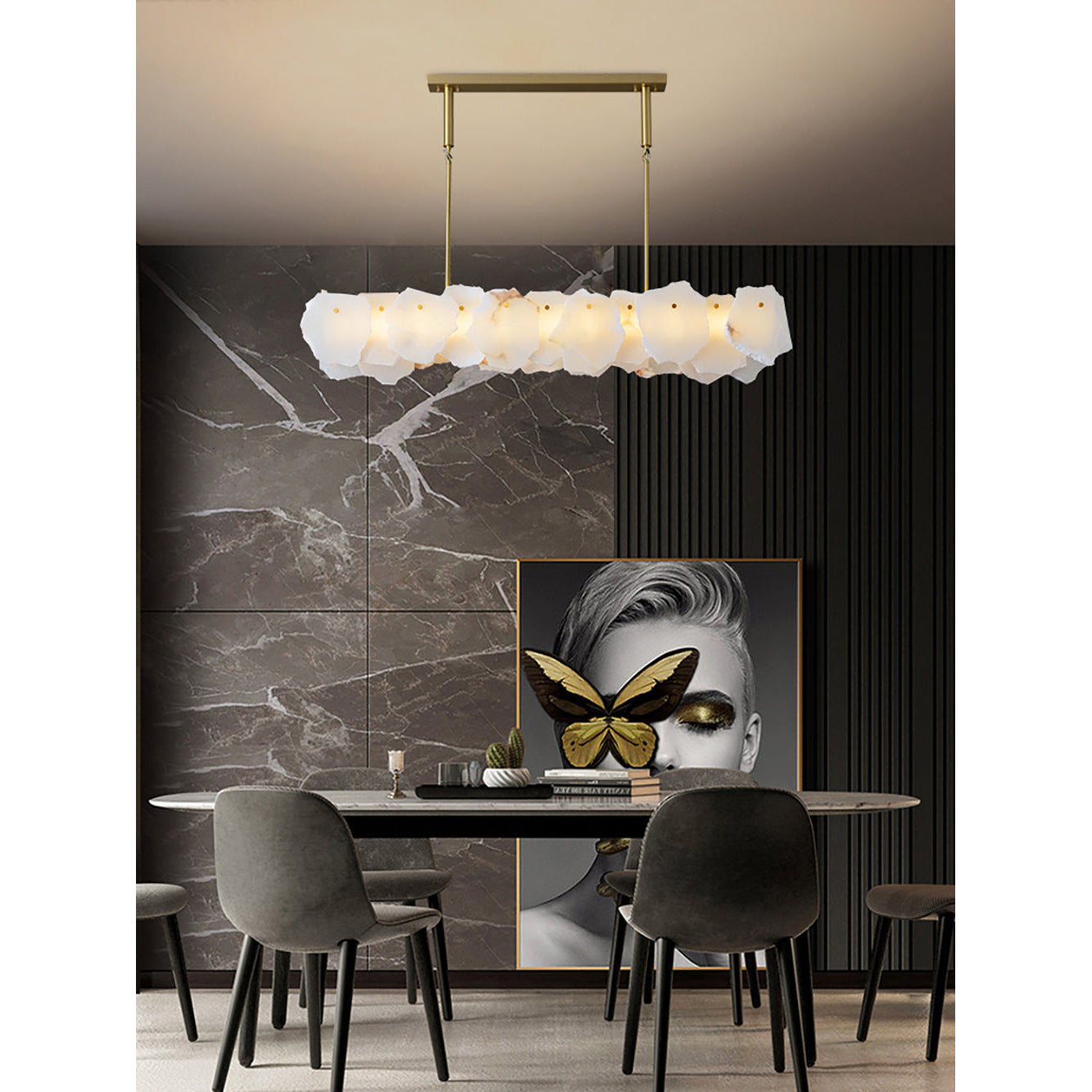 Nasile Alabaster Chandelier