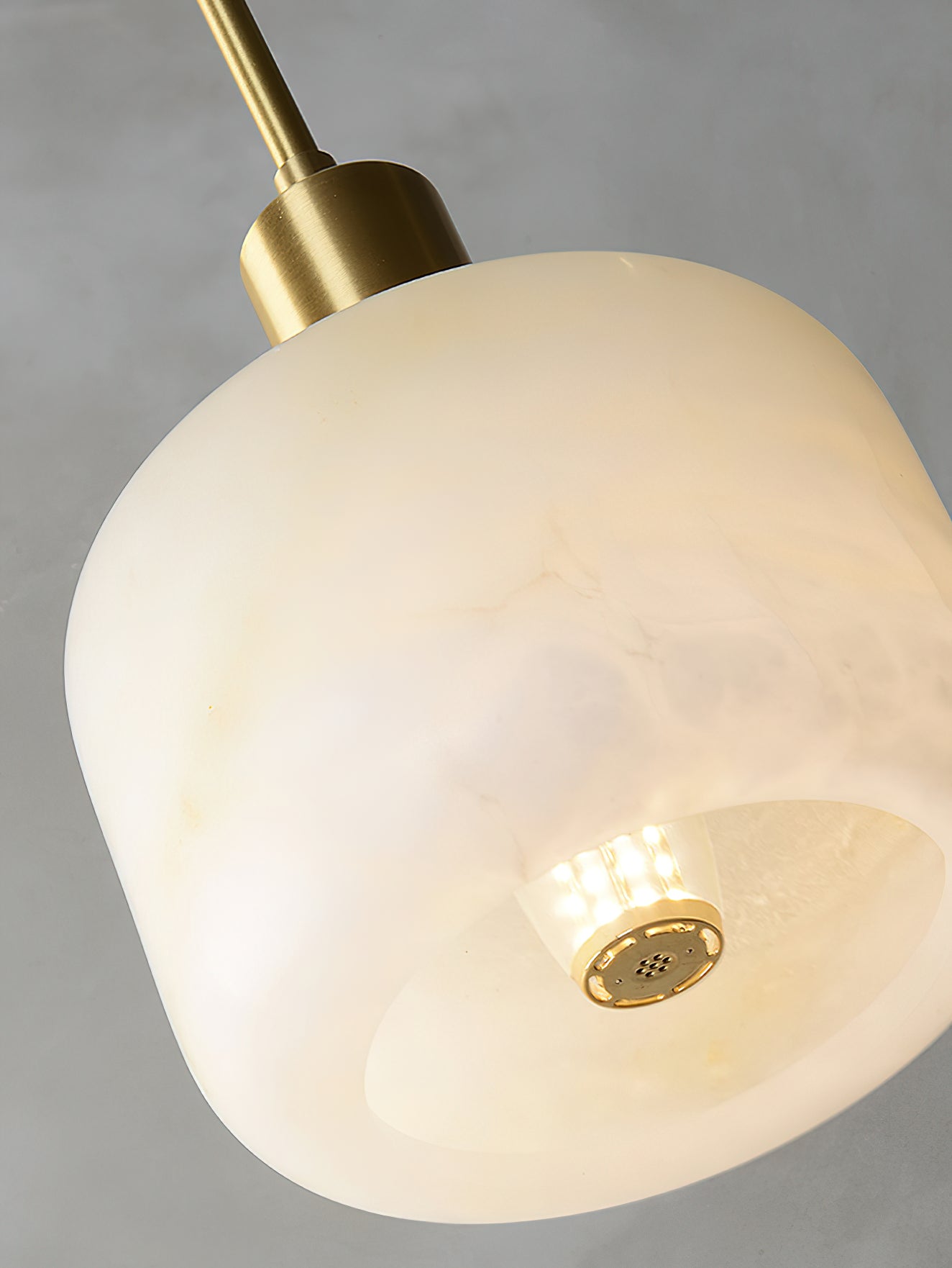 Natural Square Alabaster Chandelier