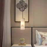 Nula Vertical Alabaster Pendant Light