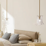 Olive Petal Glass Pendant Lamp
