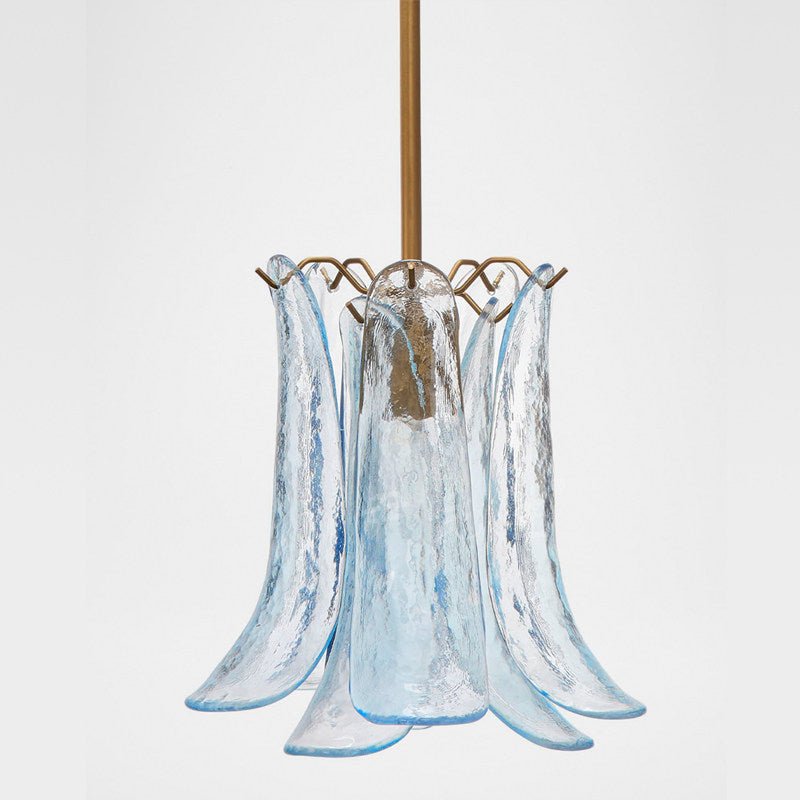 Olive Petal Glass Pendant Lamp