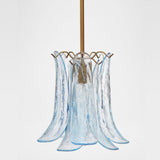 Olive Petal Glass Pendant Lamp