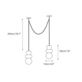 Orba Chain Alabaster Chandelier