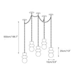 Orba Chain Alabaster Chandelier