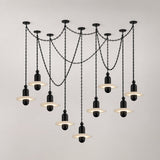 Orbital Drift Chain Alabaster Chandelier