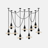 Orbital Drift Chain Alabaster Chandelier