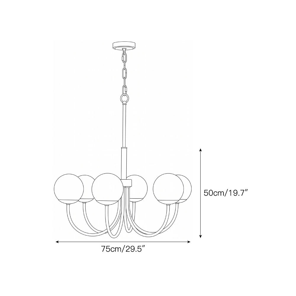 Orillia Alabaster Chandelier