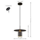 Marzen Slim Brass Accent Pendant - CasaraHouse