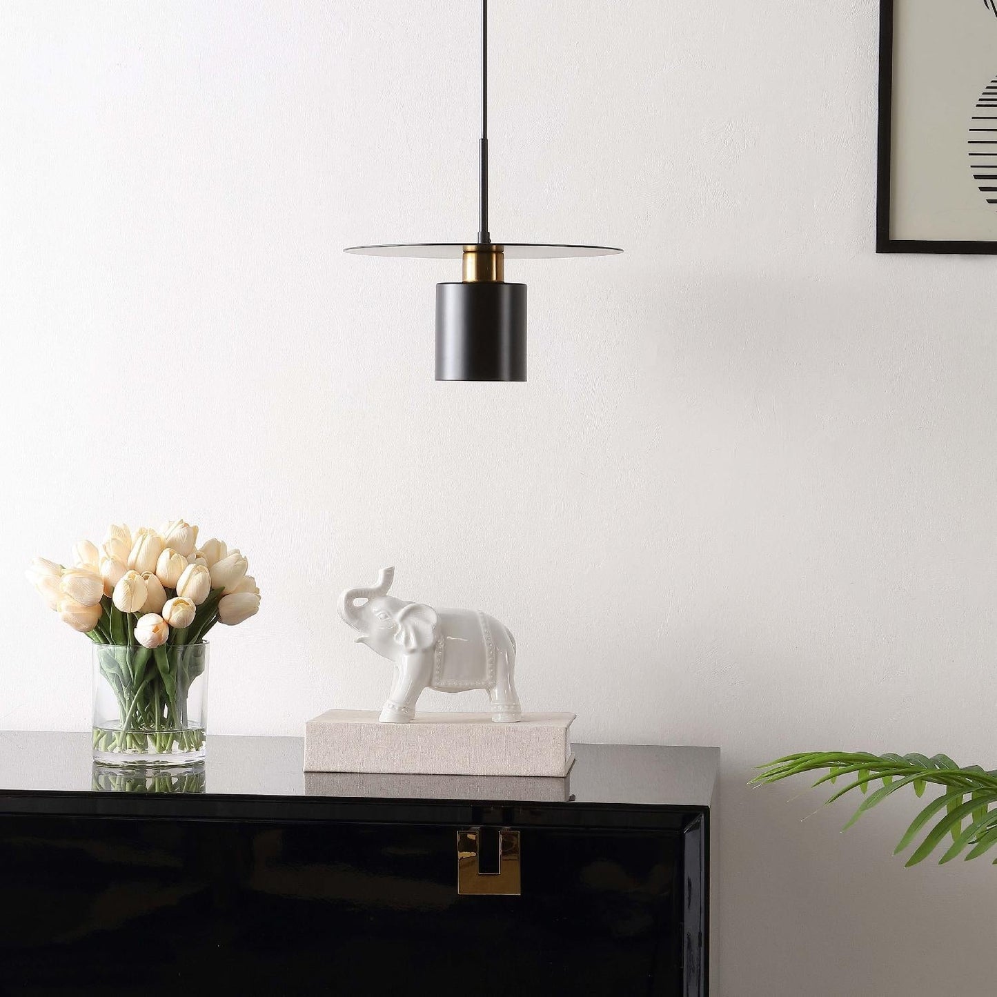 Marzen Slim Brass Accent Pendant - CasaraHouse