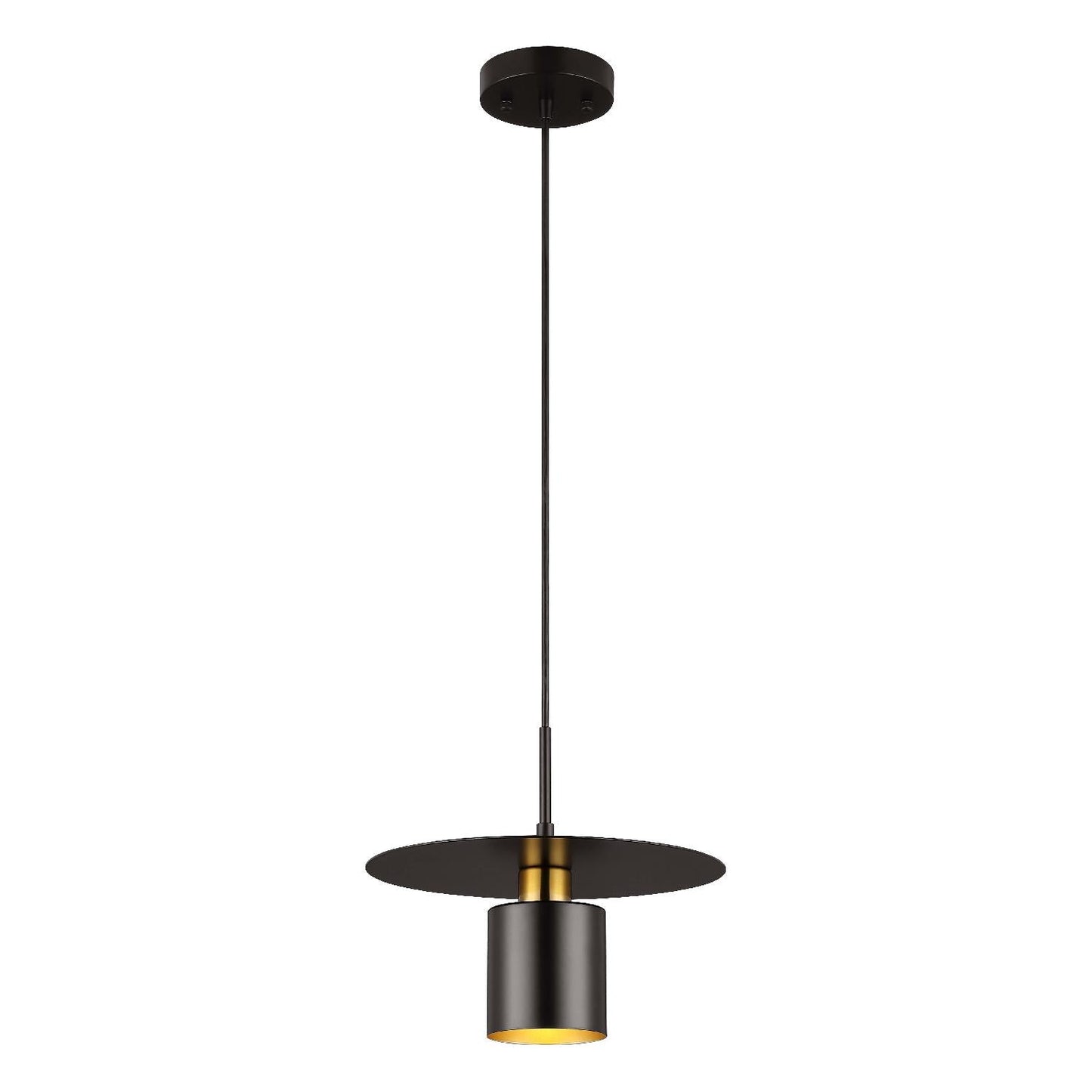 Marzen Slim Brass Accent Pendant - CasaraHouse