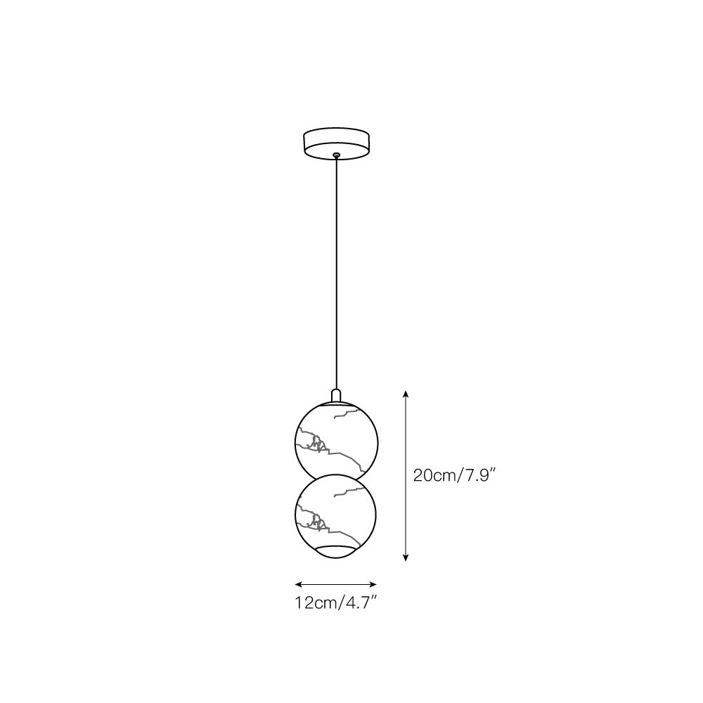 Pearl Alabaster Pendant Light