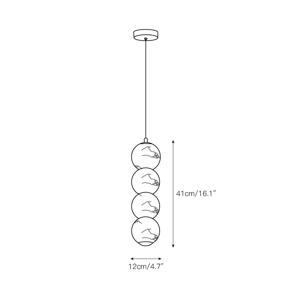 Pearl Alabaster Pendant Light