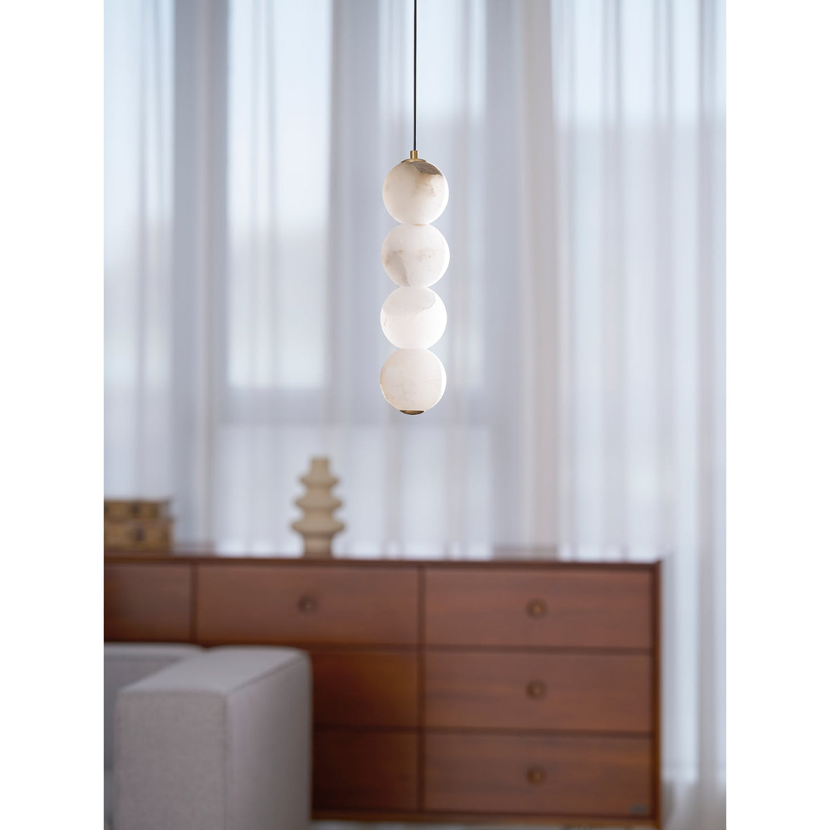 Pearl Alabaster Pendant Light