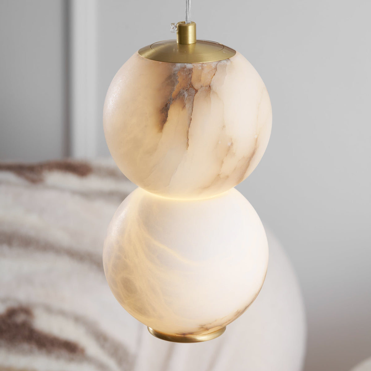 Pearl Alabaster Pendant Light