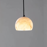 Petal Alabaster Dome Staircase Chandelier