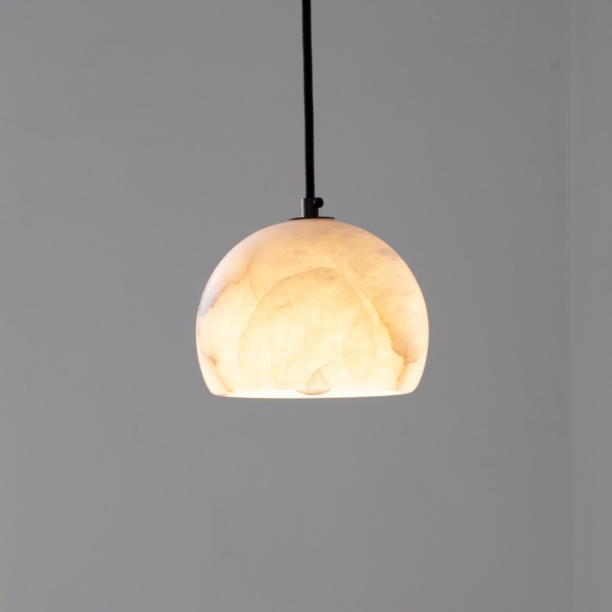 Petal Alabaster Dome Staircase Chandelier