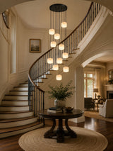 Pillow Alabaster Cluster Chandelier