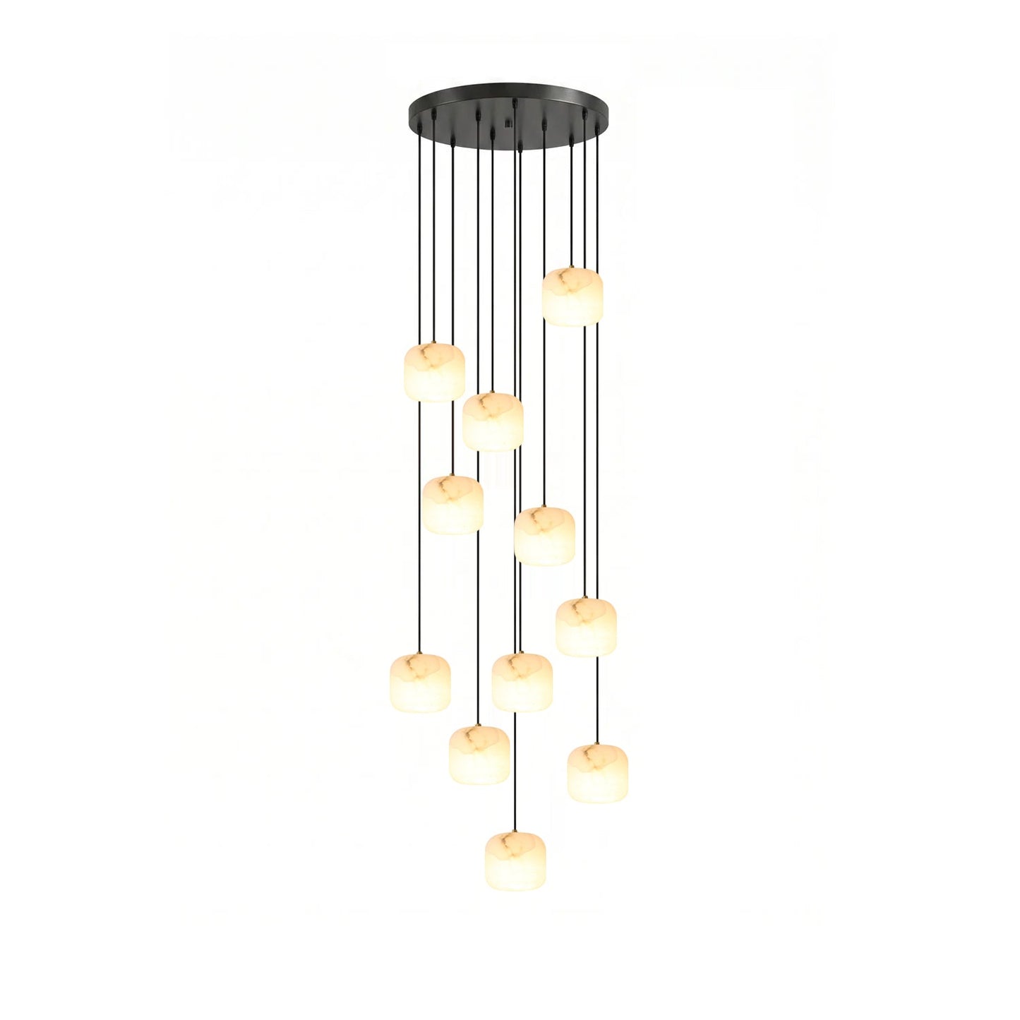 Pillow Alabaster Cluster Chandelier