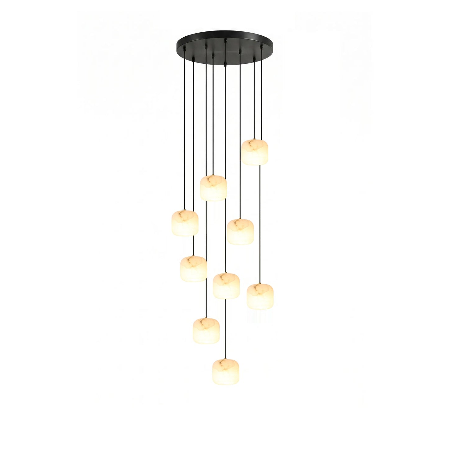 Pillow Alabaster Cluster Chandelier