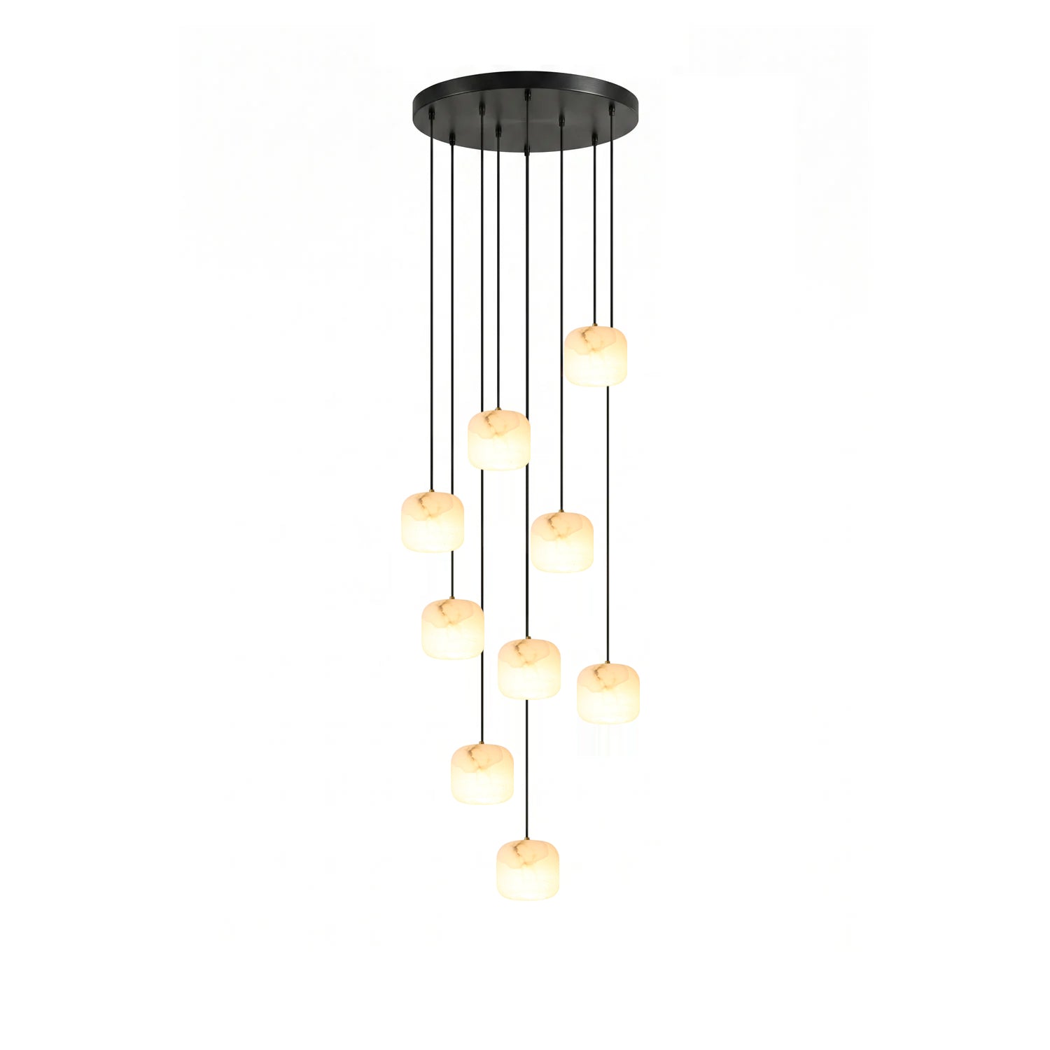 Pillow Alabaster Cluster Chandelier