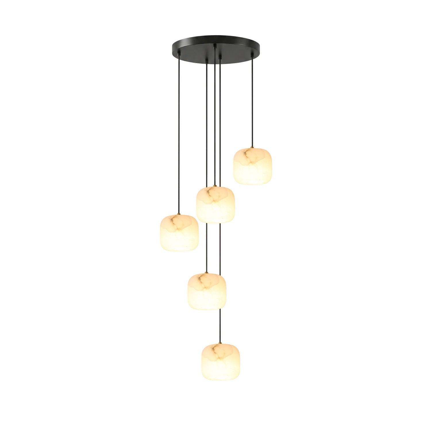 Pillow Alabaster Cluster Chandelier