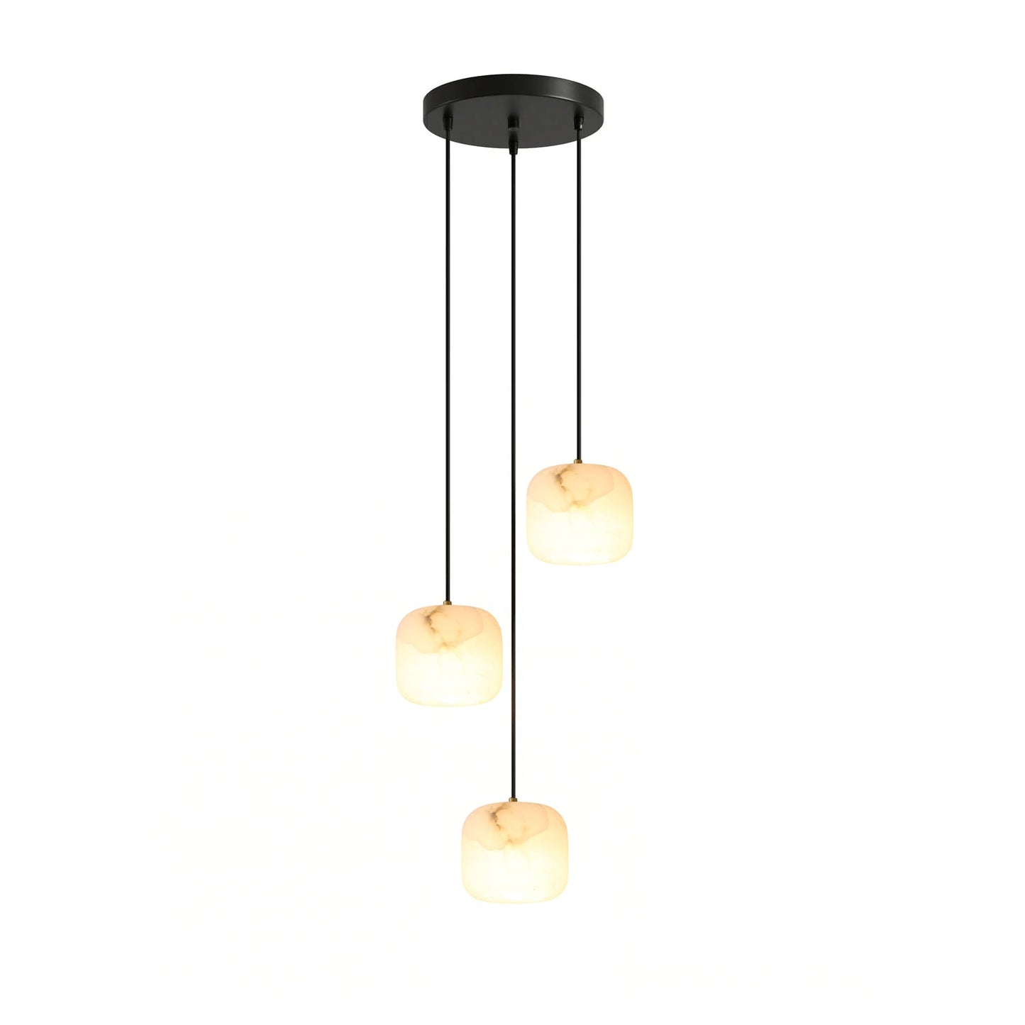 Pillow Alabaster Cluster Chandelier