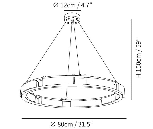 Qatar Alabaster Chandelier