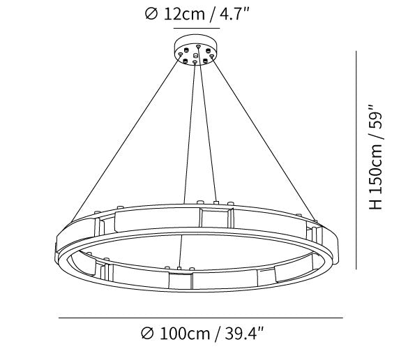 Qatar Alabaster Chandelier