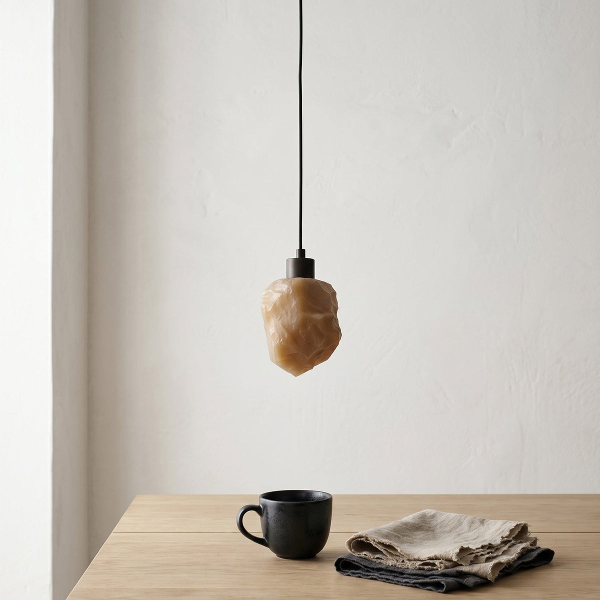 Solstice Nugget Alabaster Pendant Lamp