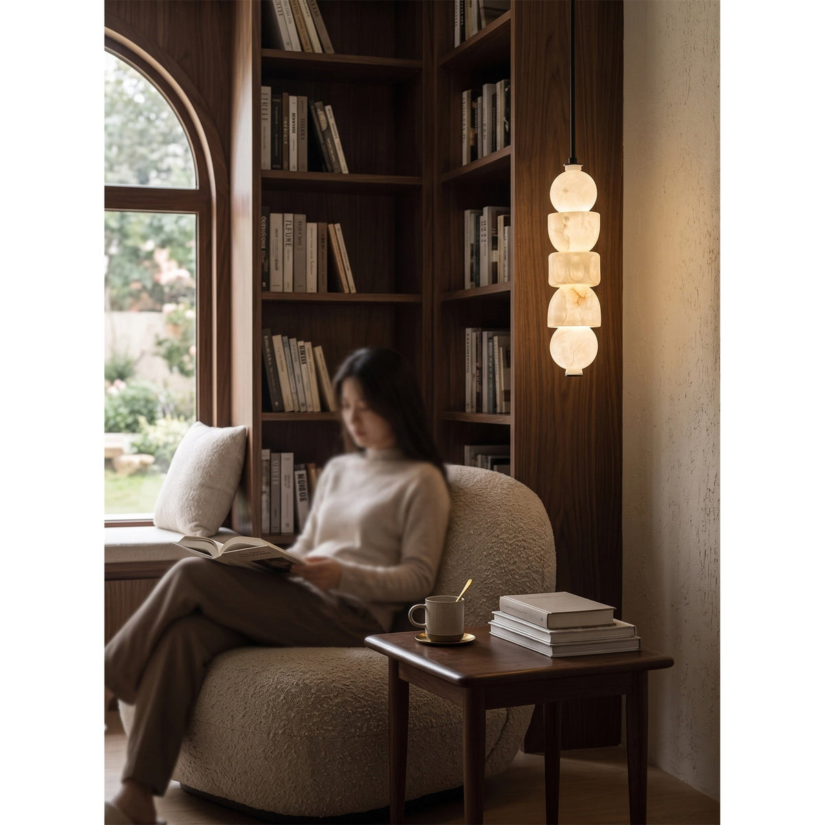 Arched Alabaster Pendant Lamp