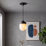 Bullet-shaped Alabaster Pendant Lamp