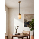 Bullet-shaped Alabaster Pendant Lamp