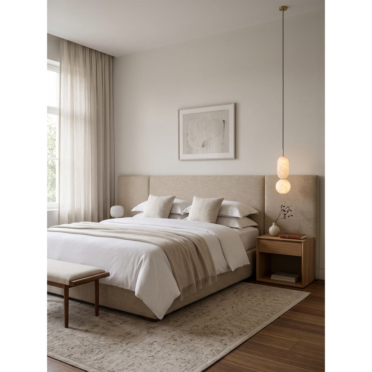 Caelune Alabaster Pendant Lamp