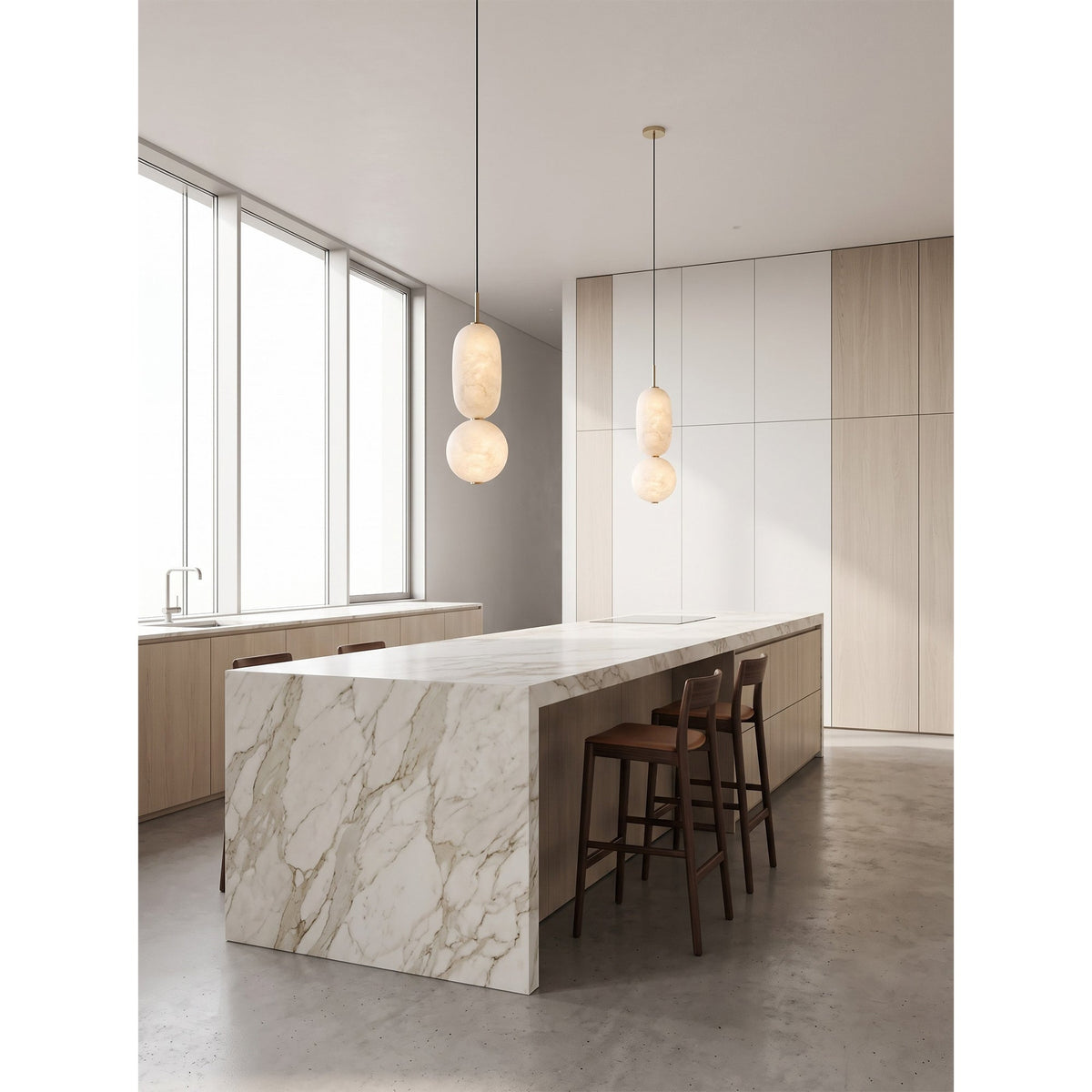 Caelune Alabaster Pendant Lamp
