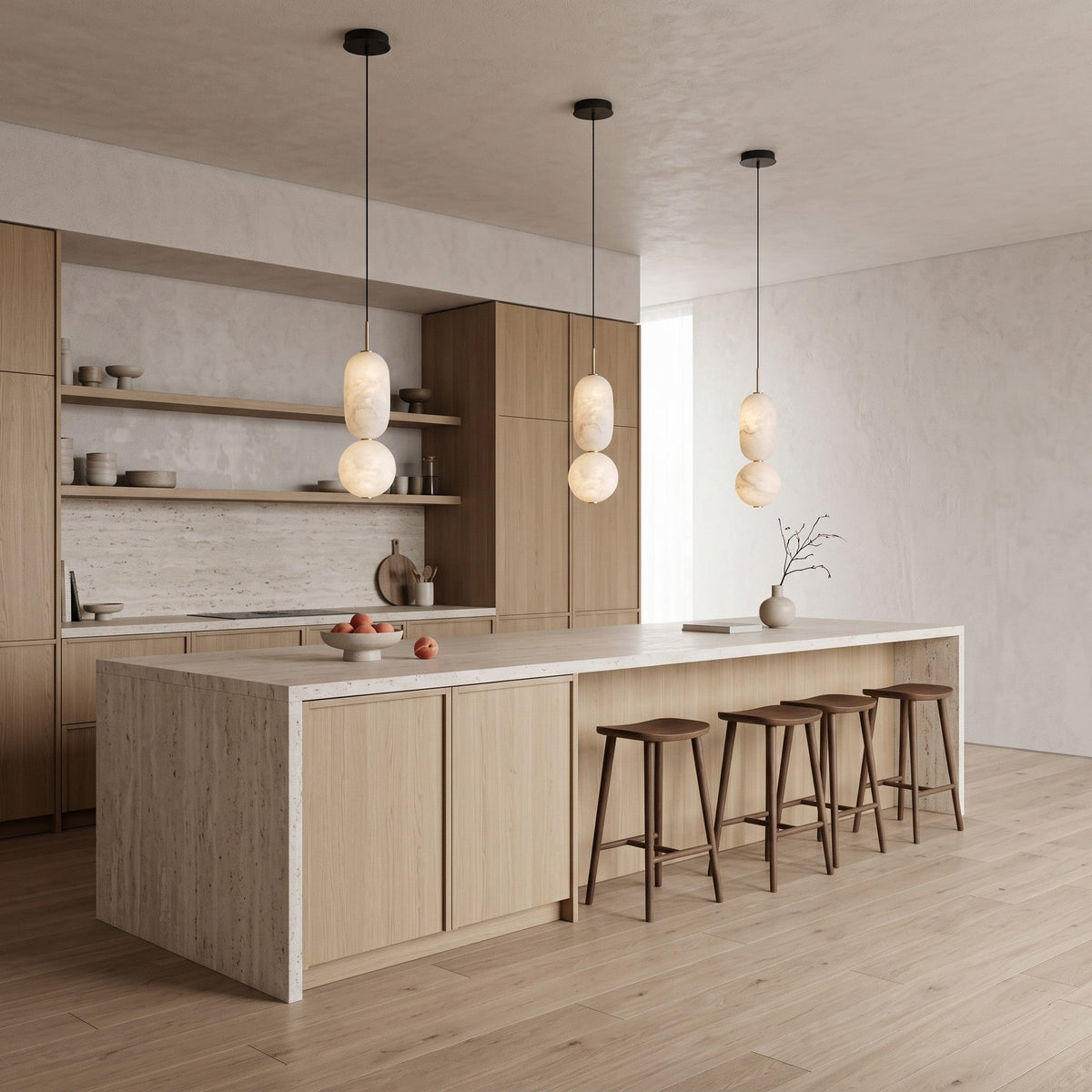 Caelune Alabaster Pendant Lamp