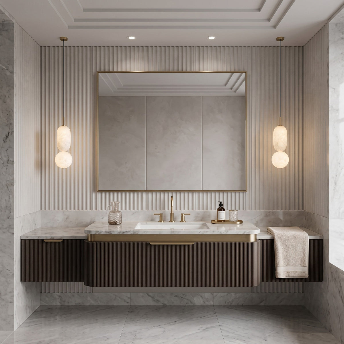 Caelune Alabaster Pendant Lamp