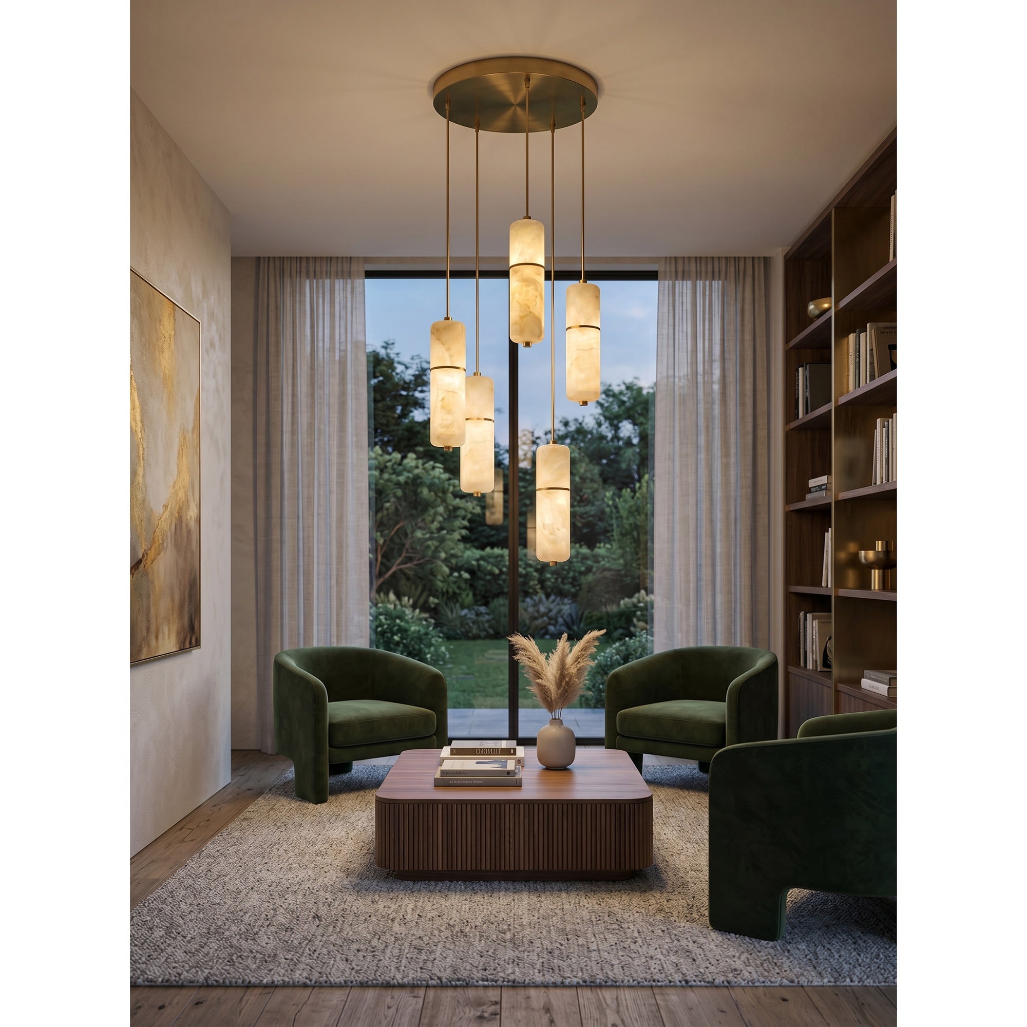 Cannula Alabaster Chandelier