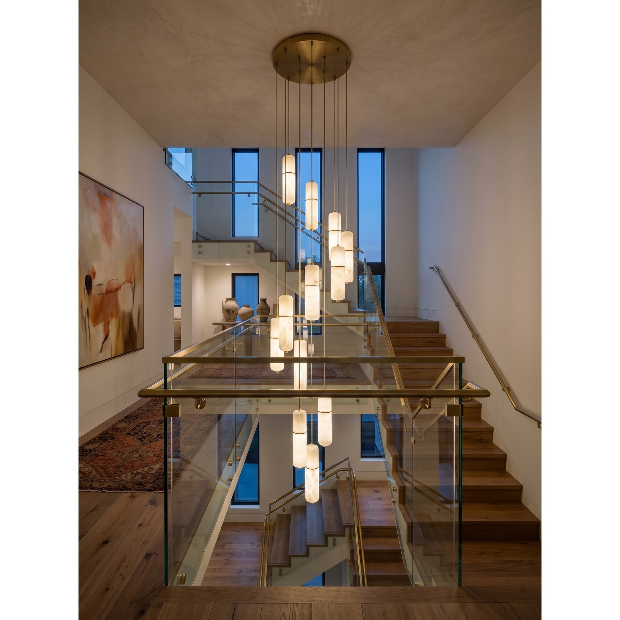 Cannula Alabaster Chandelier