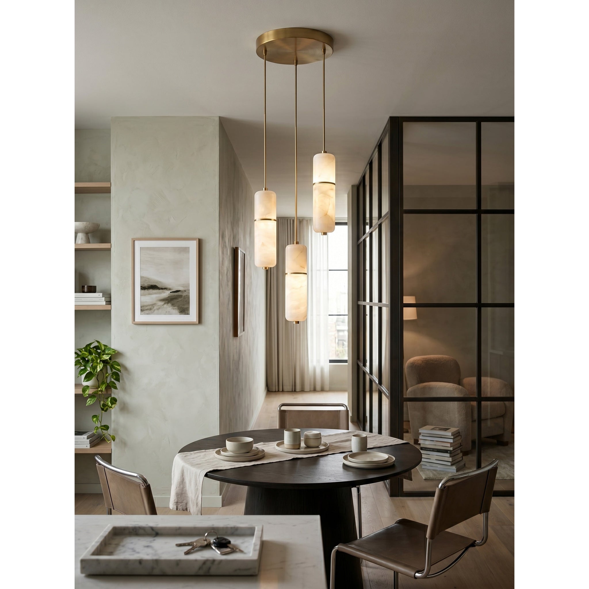 Cannula Alabaster Chandelier