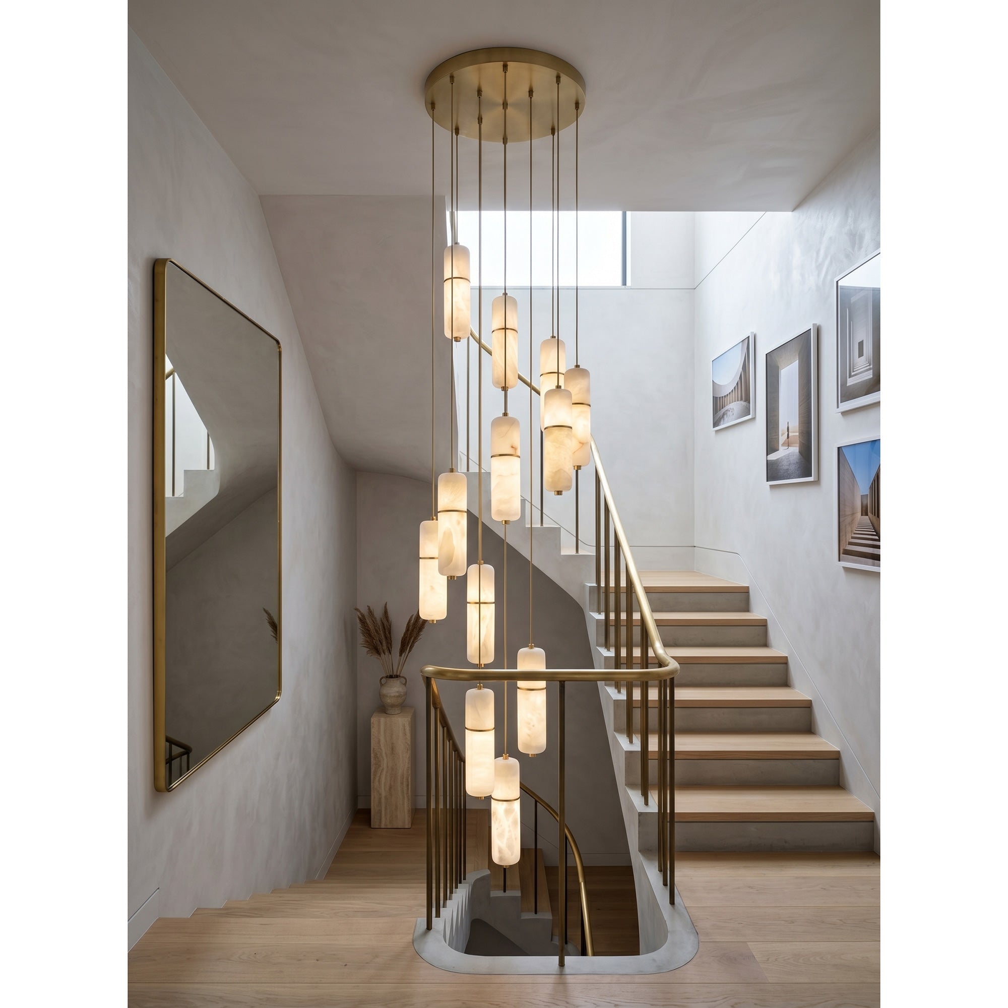 Cannula Alabaster Chandelier