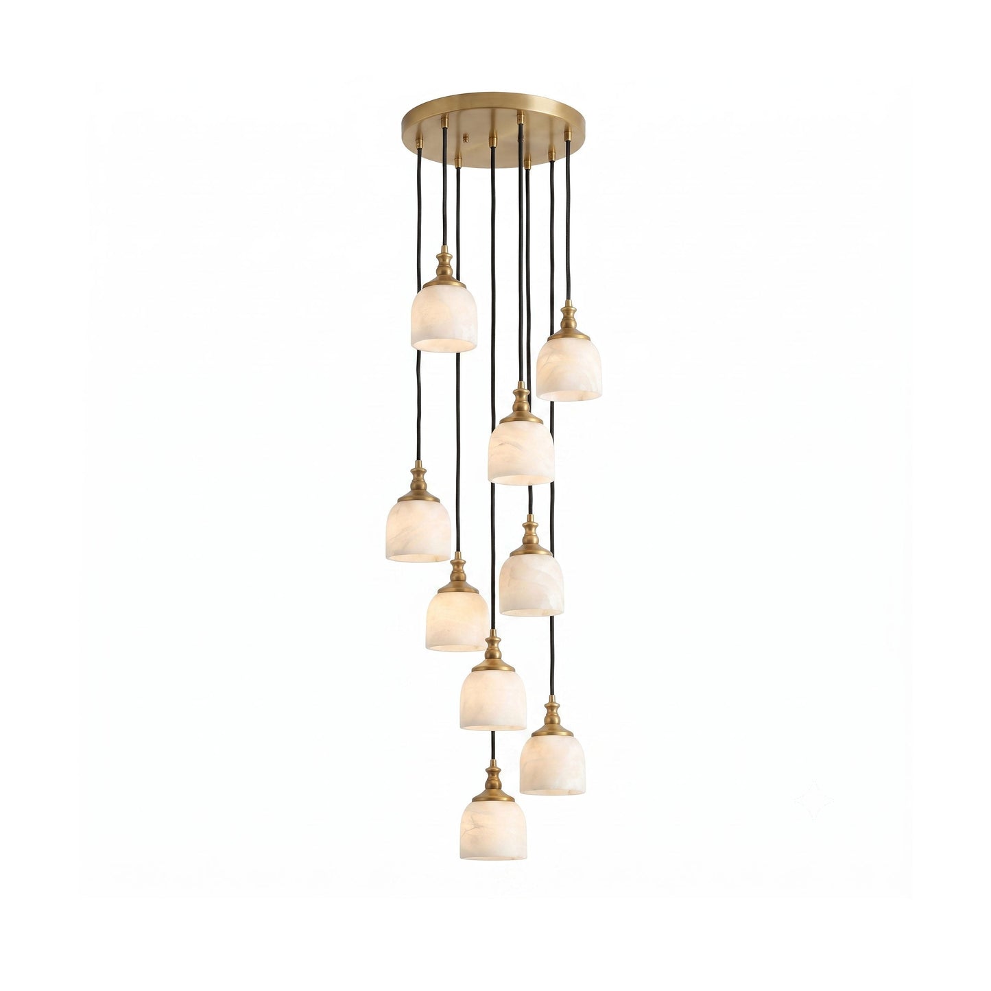 Chart Alabaster Cluster Chandelier