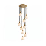 Chart Alabaster Cluster Chandelier
