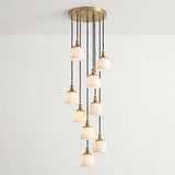 Chart Alabaster Cluster Chandelier