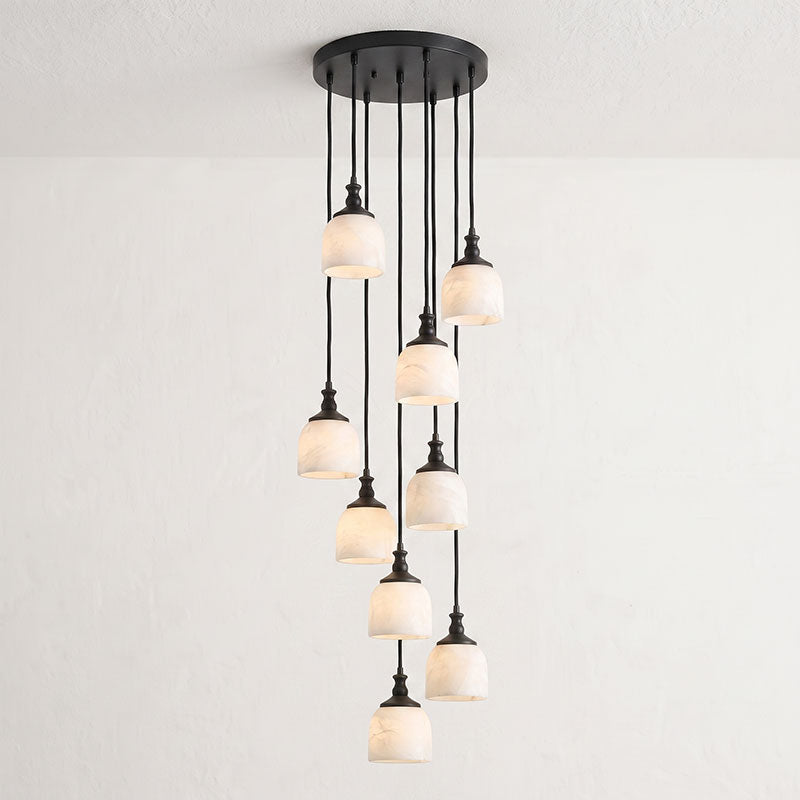 Chart Alabaster Cluster Chandelier