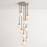 Chart Alabaster Cluster Chandelier